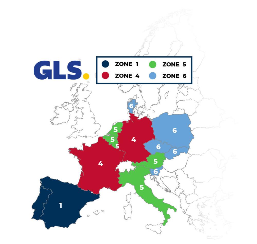 Europe GLS map | hobbyexpert.es