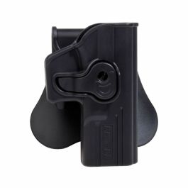 PISTOLERA RIGIDA GLOCK AMOMAX ROT 360 NEGRA