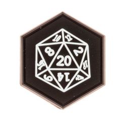 45707_PARCHE GOMA RELIEVE SENTINEL GEARS DADO NERD ALERT 01